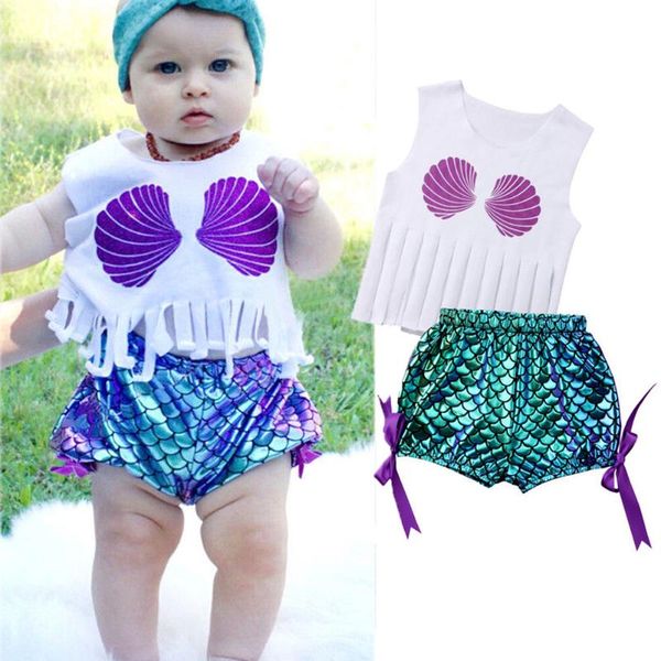 cartoon mermaid kids baby girls summer outfits clothes t-shirt +pants 2pcs set cute girls beautiful set infant clothe, White
cartoon mermaid kids baby girls summer outfits clothes t-shirt +pants 2pcs set cute girls beautiful set infant clothe, White