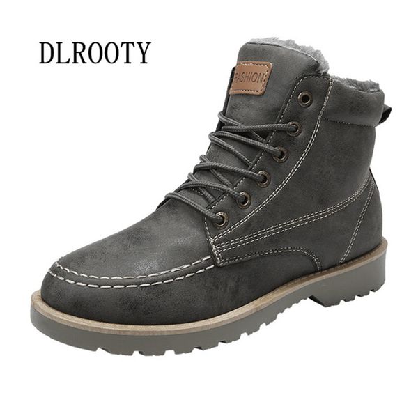 men snow boots ankle 2020 winter warm plush male casual shoes man flat fashion platform round toe waterproof comfortable, Black
men snow boots ankle 2020 winter warm plush male casual shoes man flat fashion platform round toe waterproof comfortable, Black