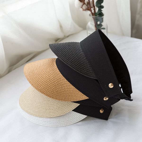 wide brim hats empty straw hat female summer korean version leisure sunscreen sunshade foldable outdoor holiday duck tongue, Blue;gray
wide brim hats empty straw hat female summer korean version leisure sunscreen sunshade foldable outdoor holiday duck tongue, Blue;gray