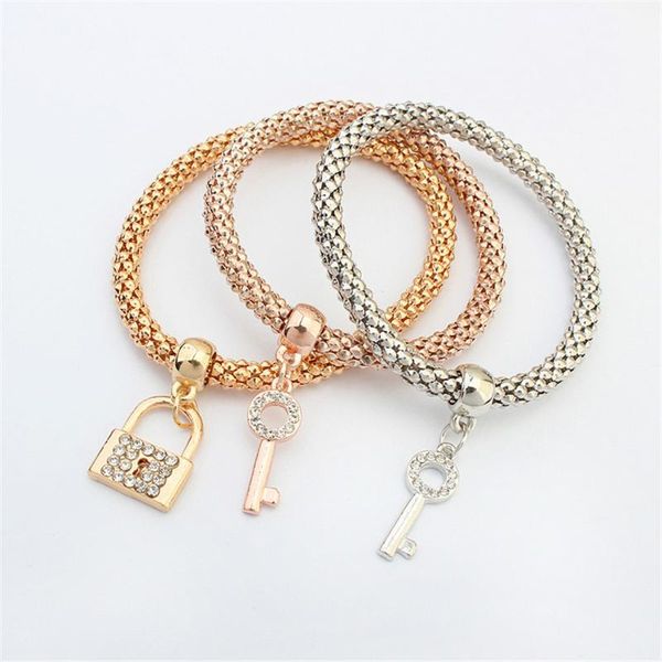 shqiyayi key lock charm bracelets for women korea trendy brand bracelet & bangle diy jewelry gifts accessories 122646, Golden;silver
shqiyayi key lock charm bracelets for women korea trendy brand bracelet & bangle diy jewelry gifts accessories 122646, Golden;silver
