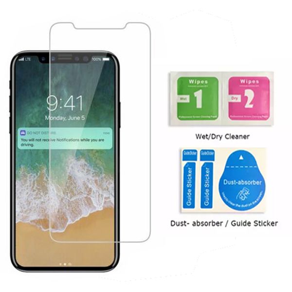 Image of Screen Protector For IPhone 12 Clear Full Glue Tempered Glass Film For 11 Xs Max X XR 7 8 Samsung with OPP bags