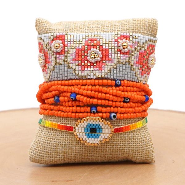 charm bracelets evil eye bracelet for women men turkish miyuki jewelry glass beaded flower pattern pulseras femme handmade gift, Golden;silver
charm bracelets evil eye bracelet for women men turkish miyuki jewelry glass beaded flower pattern pulseras femme handmade gift, Golden;silver