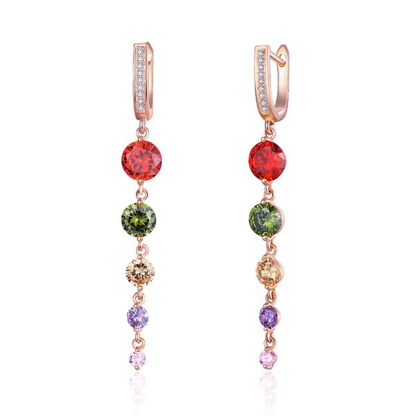 romantic multicolor zirconia long earrings for women girls rose gold cz beads tassel earrings wedding party jewelry gifts, Silver
romantic multicolor zirconia long earrings for women girls rose gold cz beads tassel earrings wedding party jewelry gifts, Silver
