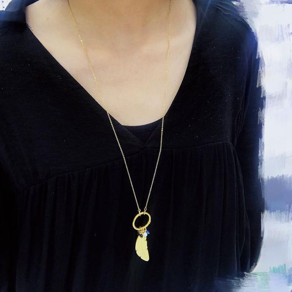 explode bear simple classic pendant necklace feather necklace long sweater chain statement jewelry choker for women, Silver
explode bear simple classic pendant necklace feather necklace long sweater chain statement jewelry choker for women, Silver