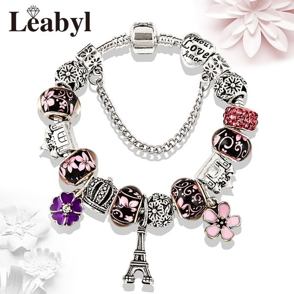5 colors paris eiffel tower bead bracelet cute flower crystal charm bracelets & bangles for women diy jewelry gift, Golden;silver
5 colors paris eiffel tower bead bracelet cute flower crystal charm bracelets & bangles for women diy jewelry gift, Golden;silver