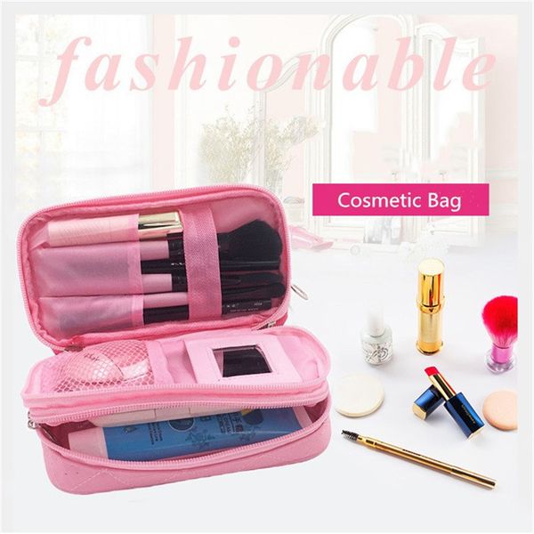 cosmetic bags & cases fashion mini portable bag zipper organizer women travel toiletry makeup black red color
cosmetic bags & cases fashion mini portable bag zipper organizer women travel toiletry makeup black red color