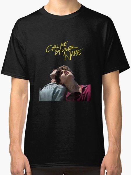 call me by your name poster armie hammer new t-shirt menblack cartoon t shirt men new fashion tshirt loose size