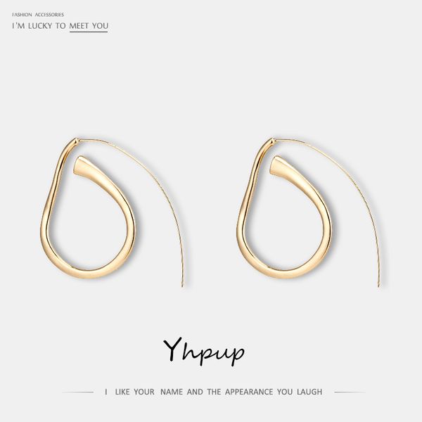 yhpup trendy minimalist twisted geometric long pin earrings copper oorbellen for female holiday summer jewelry 2020 gift, Golden;silver
yhpup trendy minimalist twisted geometric long pin earrings copper oorbellen for female holiday summer jewelry 2020 gift, Golden;silver