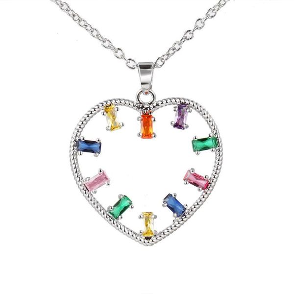 bettyue classic geometry necklace hollow out style with colorful cubic zircon for women&girls fascinating pendant in banquet, Silver
bettyue classic geometry necklace hollow out style with colorful cubic zircon for women&girls fascinating pendant in banquet, Silver