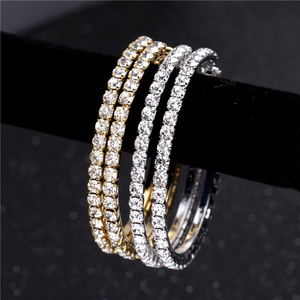 big crystal hoop earrings classic oversize large circle full rhinestone creole earring for women party round brinco 30 to 100mm, Golden;silver
big crystal hoop earrings classic oversize large circle full rhinestone creole earring for women party round brinco 30 to 100mm, Golden;silver