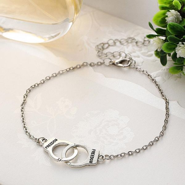 new handcuff anklet creative retro simple alloy adjustable anklet, Golden;silver
new handcuff anklet creative retro simple alloy adjustable anklet, Golden;silver