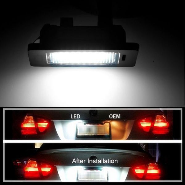 a pair 24 led 3528 smd led license plate lights lamps bulbs 6000k cool white fit for e82 e90 e92 e93 m3 e39 e60 e70 x5 270e
a pair 24 led 3528 smd led license plate lights lamps bulbs 6000k cool white fit for e82 e90 e92 e93 m3 e39 e60 e70 x5 270e