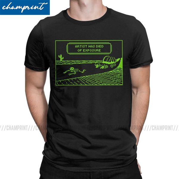 men t-shirt your artist has died of exposure hipster cotton tee shirt oregon trail retro multnomah video game geek t shirts
men t-shirt your artist has died of exposure hipster cotton tee shirt oregon trail retro multnomah video game geek t shirts