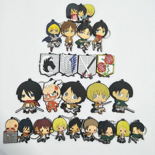 6 to 9cm attack on titan eren anime key chain pvc figure keyring cute toys keychain keyholder birthday gift new, Silver
6 to 9cm attack on titan eren anime key chain pvc figure keyring cute toys keychain keyholder birthday gift new, Silver
