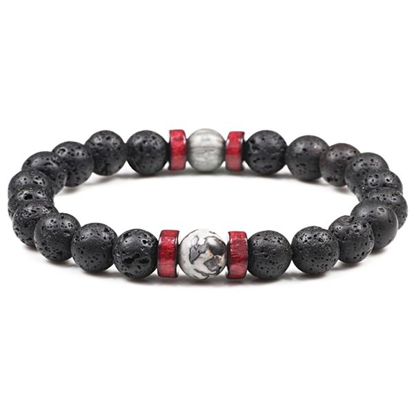natural stone bracelet black lava stone beaded fashion men wooden bead charm bracelets women prayer balance jewelry
natural stone bracelet black lava stone beaded fashion men wooden bead charm bracelets women prayer balance jewelry