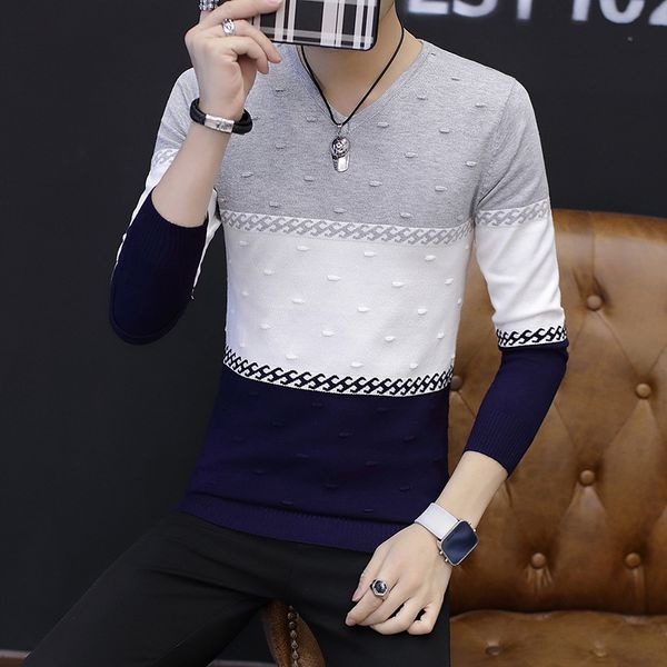 2020 new casual men's sweater v-neck mercerized cotton youth stylish guy's fashion pullover thin slim fit, White;black
2020 new casual men's sweater v-neck mercerized cotton youth stylish guy's fashion pullover thin slim fit, White;black