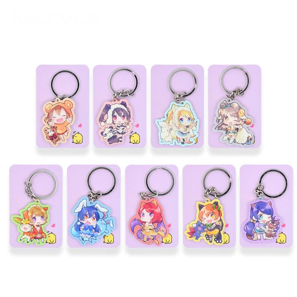 1pcs love live keychain 9 styles hanayo nico kotori key chains pendant custom made anime key ring pss4t5, Silver 
1pcs love live keychain 9 styles hanayo nico kotori key chains pendant custom made anime key ring pss4t5, Silver