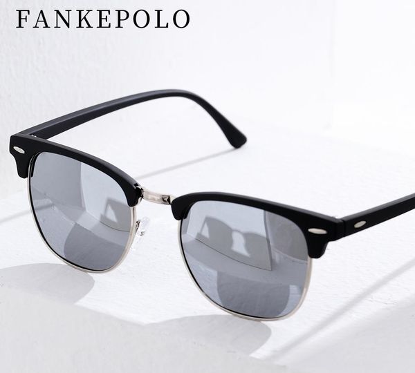 fankepolo men's retro polarized round sunglasses fashion uv400 uv brand blue half frame sunglasses 2019 new, White;black
fankepolo men's retro polarized round sunglasses fashion uv400 uv brand blue half frame sunglasses 2019 new, White;black
