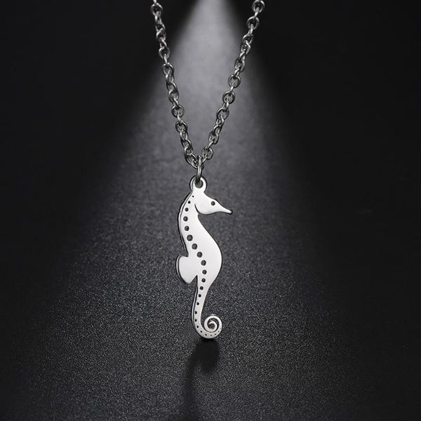 unift stainless steel animal necklace cute seahorse pendant women necklace fashion charm jewelry ocean party accessories gift, Silver
unift stainless steel animal necklace cute seahorse pendant women necklace fashion charm jewelry ocean party accessories gift, Silver