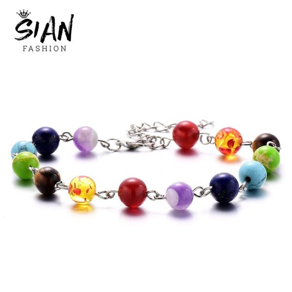 sian women reiki prayer stone yoga bracelet 7 chakra lava healing beads balance link chain bangles summer jewelry casual charms, Golden;silver
sian women reiki prayer stone yoga bracelet 7 chakra lava healing beads balance link chain bangles summer jewelry casual charms, Golden;silver