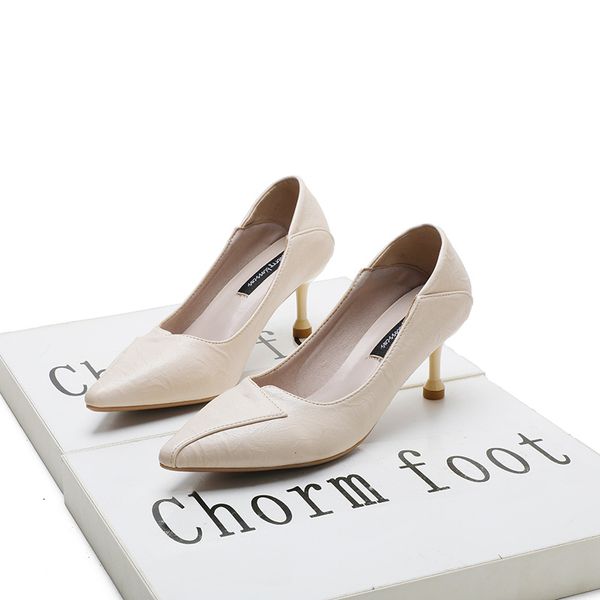 2020 spring heels pumps shoes women pointed toe high heel work shoes vintage slip on slides fashion shallow pump for office, Black
2020 spring heels pumps shoes women pointed toe high heel work shoes vintage slip on slides fashion shallow pump for office, Black