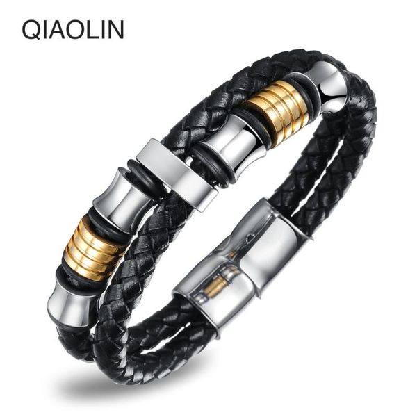 charm bracelets punk double layer cowhide handmake weave magnetic buckle man wristband fashion casual jewelry gift, Golden;silver
charm bracelets punk double layer cowhide handmake weave magnetic buckle man wristband fashion casual jewelry gift, Golden;silver