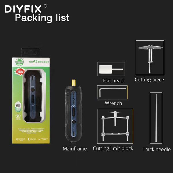 diyfix a9 rechargeable glue removal with cutting griding oca dry glue cleaning machine for mobile phone screen repair hand tool
diyfix a9 rechargeable glue removal with cutting griding oca dry glue cleaning machine for mobile phone screen repair hand tool