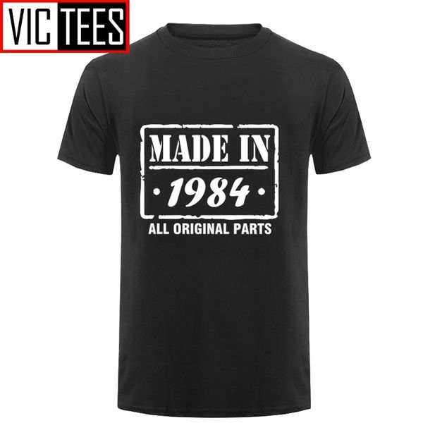 men made in 1984 mens funny t shirt 34rd birthday t shirt mens clothing
