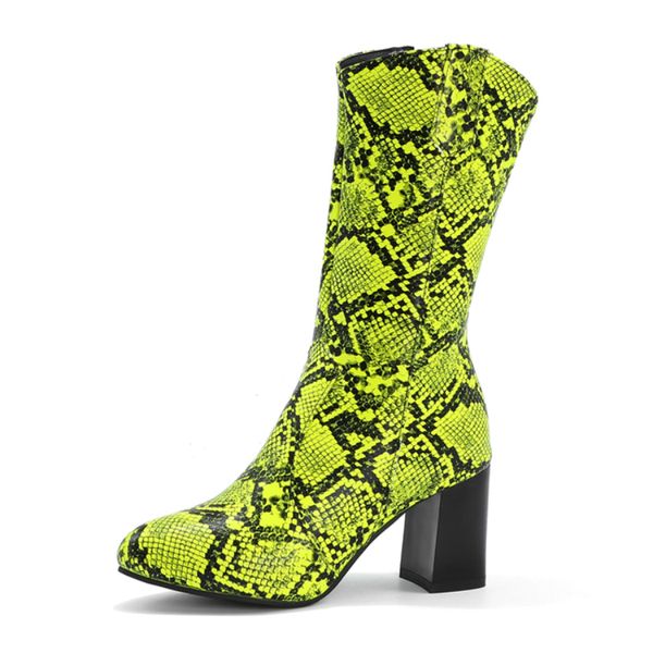 boots autumn winter mid-calf women 2021 fashion snake print ladies casual block heels shoes for large size 48, Black
boots autumn winter mid-calf women 2021 fashion snake print ladies casual block heels shoes for large size 48, Black