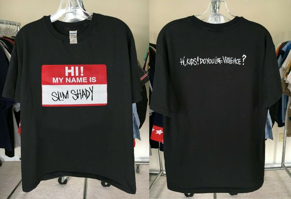 rare goods vintage 1999 eminem my name is slim shady tour new reprint tshirt men t shirts short
rare goods vintage 1999 eminem my name is slim shady tour new reprint tshirt men t shirts short