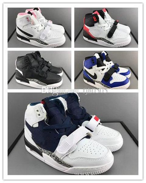 2019 kids new jumpman legacy 312 nrg pure white ice blue trainer 2 basketball shoes for 2s children athletic sneakers, Black