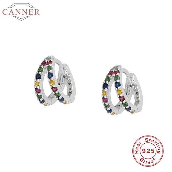 925 sterling silver hoop earrings for women double layer colorful zircon earring hoops round earings luxury jewelry pendients, Golden;silver
925 sterling silver hoop earrings for women double layer colorful zircon earring hoops round earings luxury jewelry pendients, Golden;silver