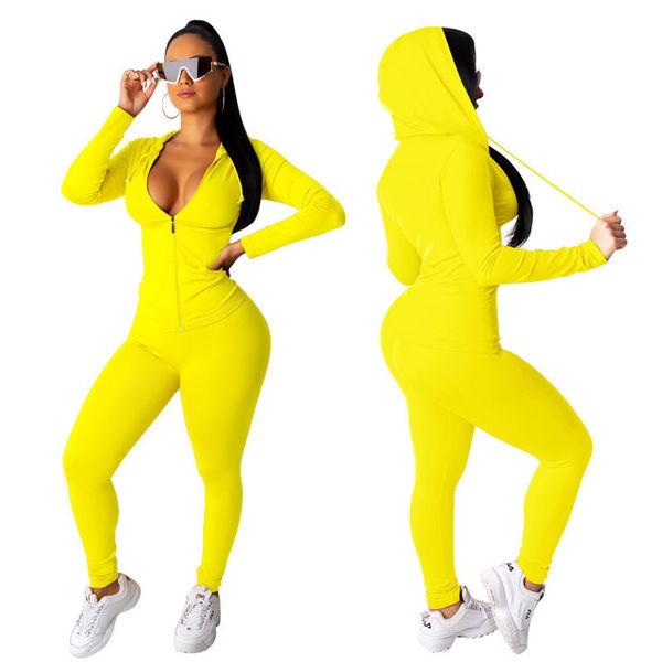 fashion two piece set women sport riding hooded neck zipper slim elastic long pencil pants suit modern lady streetwear outfits, White
fashion two piece set women sport riding hooded neck zipper slim elastic long pencil pants suit modern lady streetwear outfits, White
