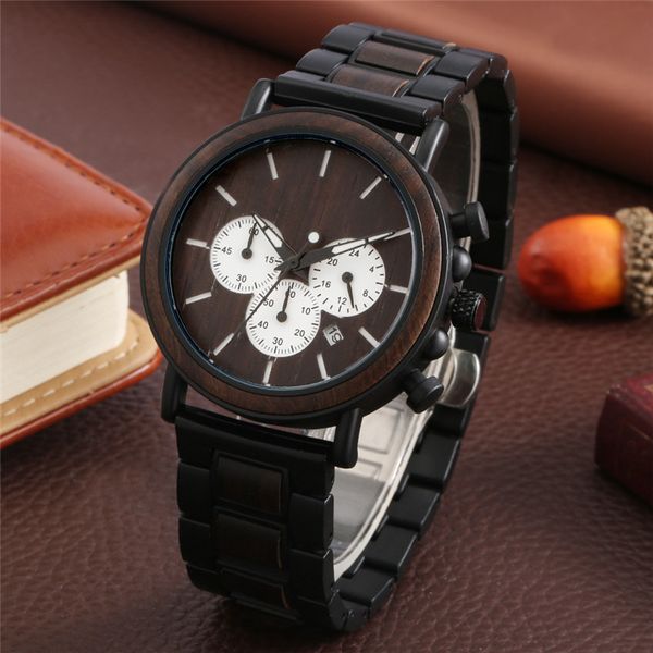 handmade nature wood watch men's bamboo quartz watches date luminous hands three-eyes dial sandalwood full wooden bracelet gift, Slivery;brown
handmade nature wood watch men's bamboo quartz watches date luminous hands three-eyes dial sandalwood full wooden bracelet gift, Slivery;brown