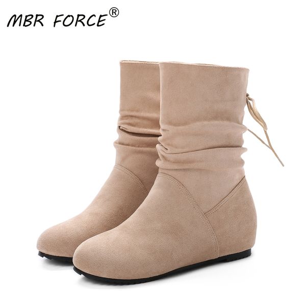 mbr force fashion ladies winter boots lace-up flat shoes round head cow suede retro casual inner heightening black short boots
mbr force fashion ladies winter boots lace-up flat shoes round head cow suede retro casual inner heightening black short boots