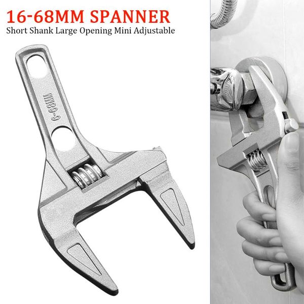 16-68mm repair tools adjustable spanner bathroom wrench home mini flexible universal key nut aluminium alloy snap large opening
16-68mm repair tools adjustable spanner bathroom wrench home mini flexible universal key nut aluminium alloy snap large opening