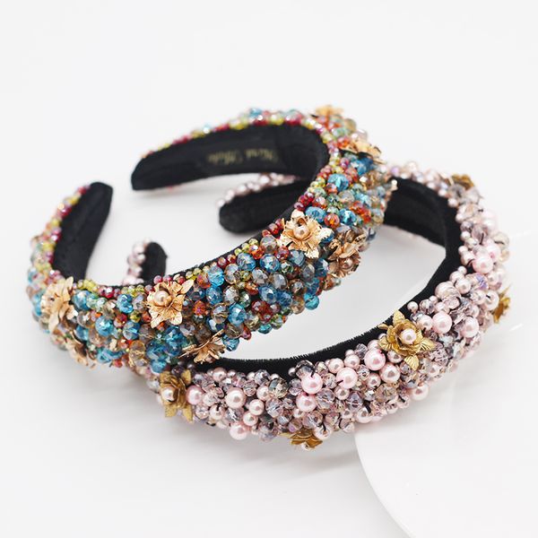 european and american baroque crystal braided headband transparent pearl sponge ladies hair accessories headdress 823, Golden;silver
european and american baroque crystal braided headband transparent pearl sponge ladies hair accessories headdress 823, Golden;silver