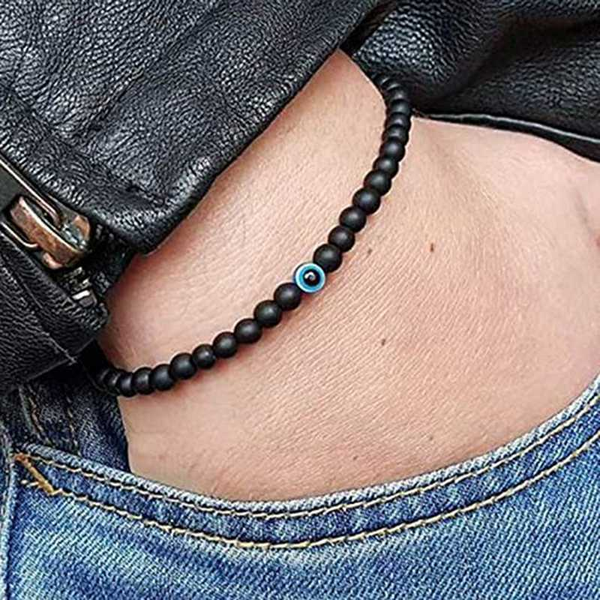 oaiite handmade elastic 6mm black beads bracelet natural stone evil eye hamsa fatima hand charm beaded couples bracelet
oaiite handmade elastic 6mm black beads bracelet natural stone evil eye hamsa fatima hand charm beaded couples bracelet