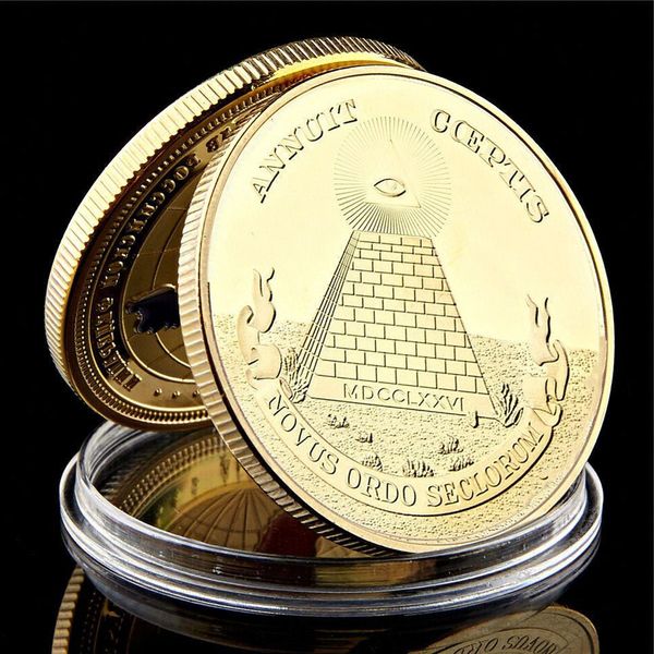 24k gold plated coin craft american eagle masonic annuit coeptis commemorative badge medallion collection physical gift
24k gold plated coin craft american eagle masonic annuit coeptis commemorative badge medallion collection physical gift