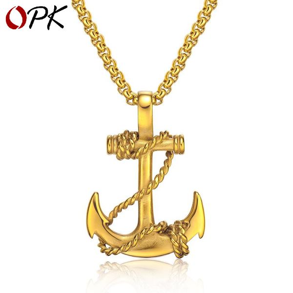 opk ship anchor cross pendant titanium steel men's necklace to send his boyfriend, Silver
opk ship anchor cross pendant titanium steel men's necklace to send his boyfriend, Silver