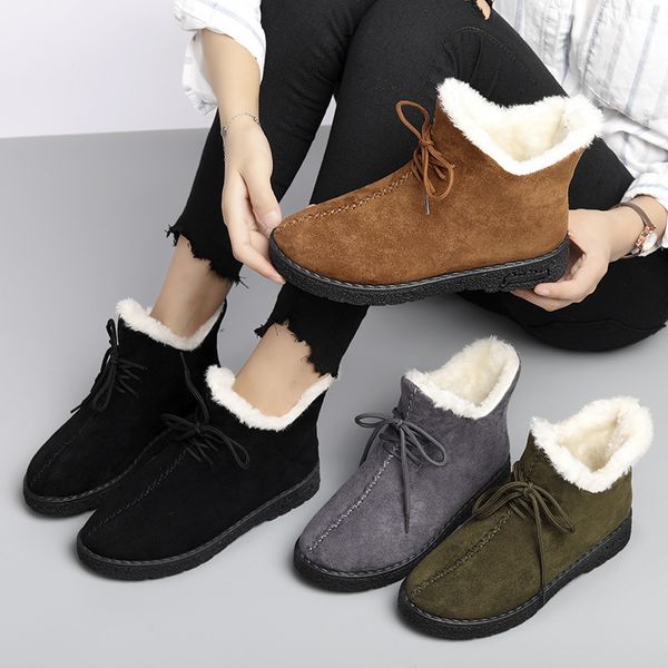 boots women's horse shoes ding winter short high-lace up cotton plush thick-soled, Black
boots women's horse shoes ding winter short high-lace up cotton plush thick-soled, Black