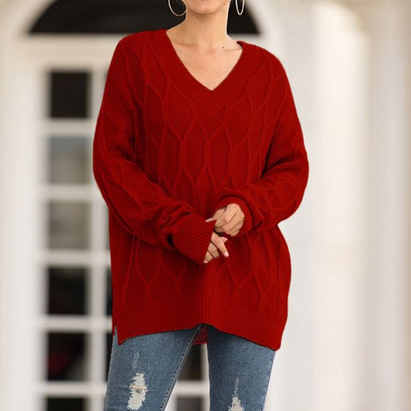 women's sweaters female diamond check elegant v-neck knitwear women 2021 fashion autumn winter long sleeve knitted pullovers, White;black
women's sweaters female diamond check elegant v-neck knitwear women 2021 fashion autumn winter long sleeve knitted pullovers, White;black