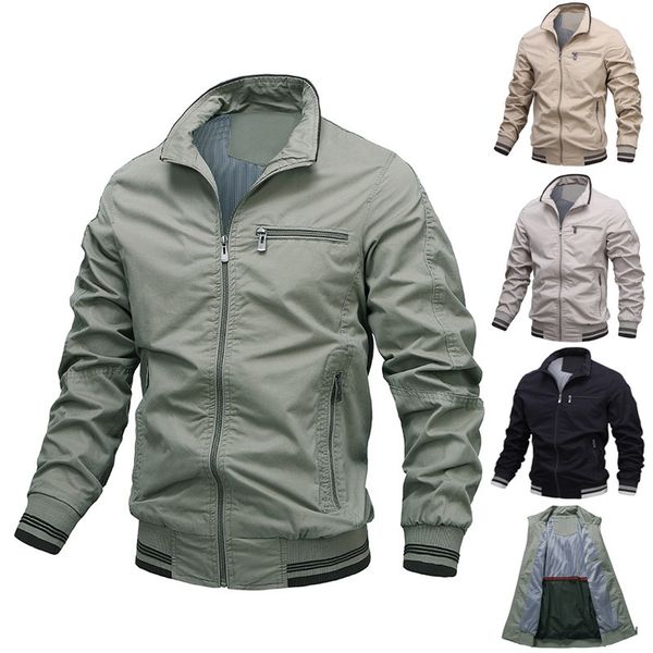 men cotton casual jackets solid zipper outdoor sportswear winter military jacket windbreaker lightweight bomber jackets and coats, Black;brown
men cotton casual jackets solid zipper outdoor sportswear winter military jacket windbreaker lightweight bomber jackets and coats, Black;brown