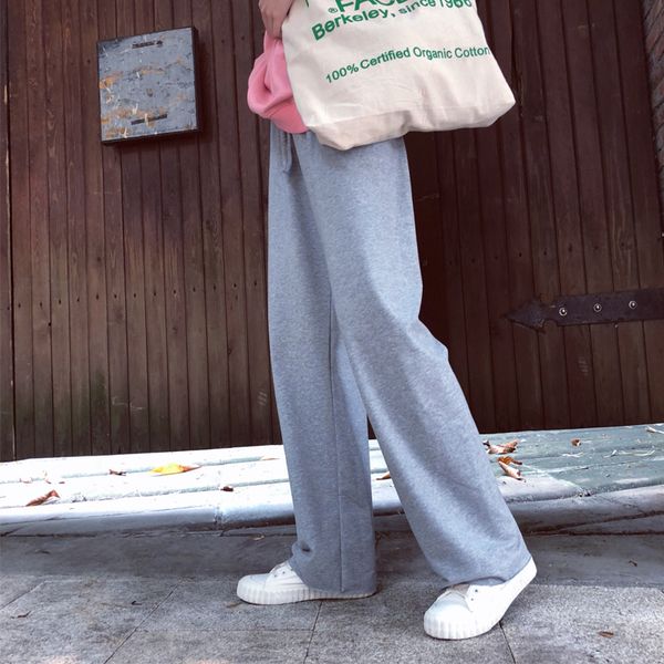 goohojio 2020 new solid color gray harajuku loose pants women wide leg pants women high waist oversized trousers, Black;white
goohojio 2020 new solid color gray harajuku loose pants women wide leg pants women high waist oversized trousers, Black;white