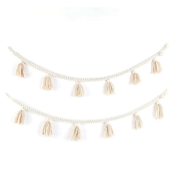 2 pieces of tassel garland belly basket decoration wall pendant for bohemian home decoration
2 pieces of tassel garland belly basket decoration wall pendant for bohemian home decoration