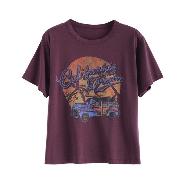 zaful women car graphic print slogan tee round collar short sleeve t-shirts funny tees
zaful women car graphic print slogan tee round collar short sleeve t-shirts funny tees