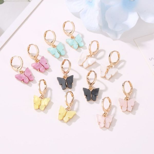 

High Quality Cute Butterfly Earrings Street Style Drop Earrings Korean Fashion Dangle Earrings Jewelry for Women Gifts