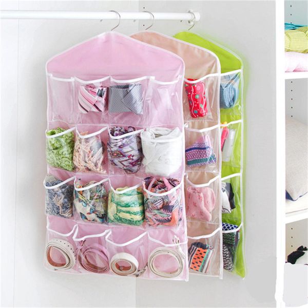 16 pockets clear over door hanging bag hanger storage tidy organizer for home bathroom living room household sundries
16 pockets clear over door hanging bag hanger storage tidy organizer for home bathroom living room household sundries