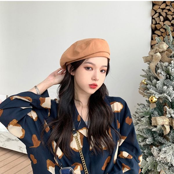 berets summer thin beret female navy hat fashion tide casual solid color painter flat wild lace caps for women, Blue;gray
berets summer thin beret female navy hat fashion tide casual solid color painter flat wild lace caps for women, Blue;gray