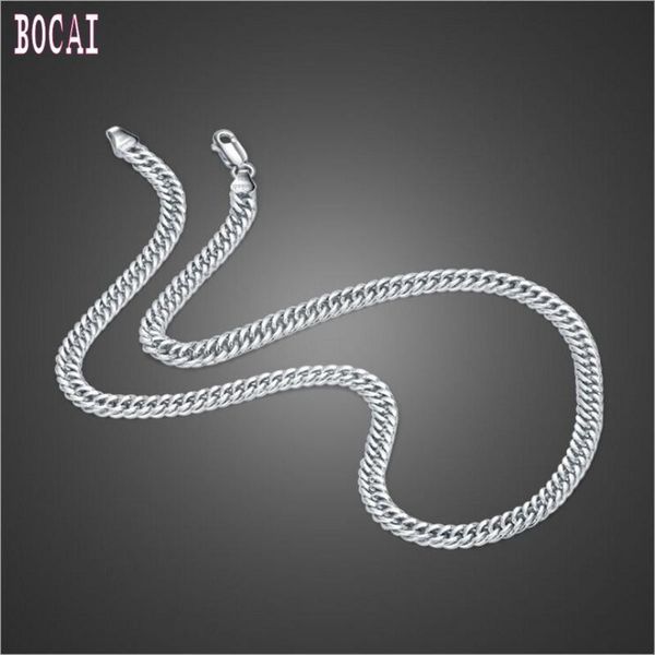 chains s925 sterling silver jewelry horse whip chain 6mm personality domineering men's double buckle necklace
chains s925 sterling silver jewelry horse whip chain 6mm personality domineering men's double buckle necklace